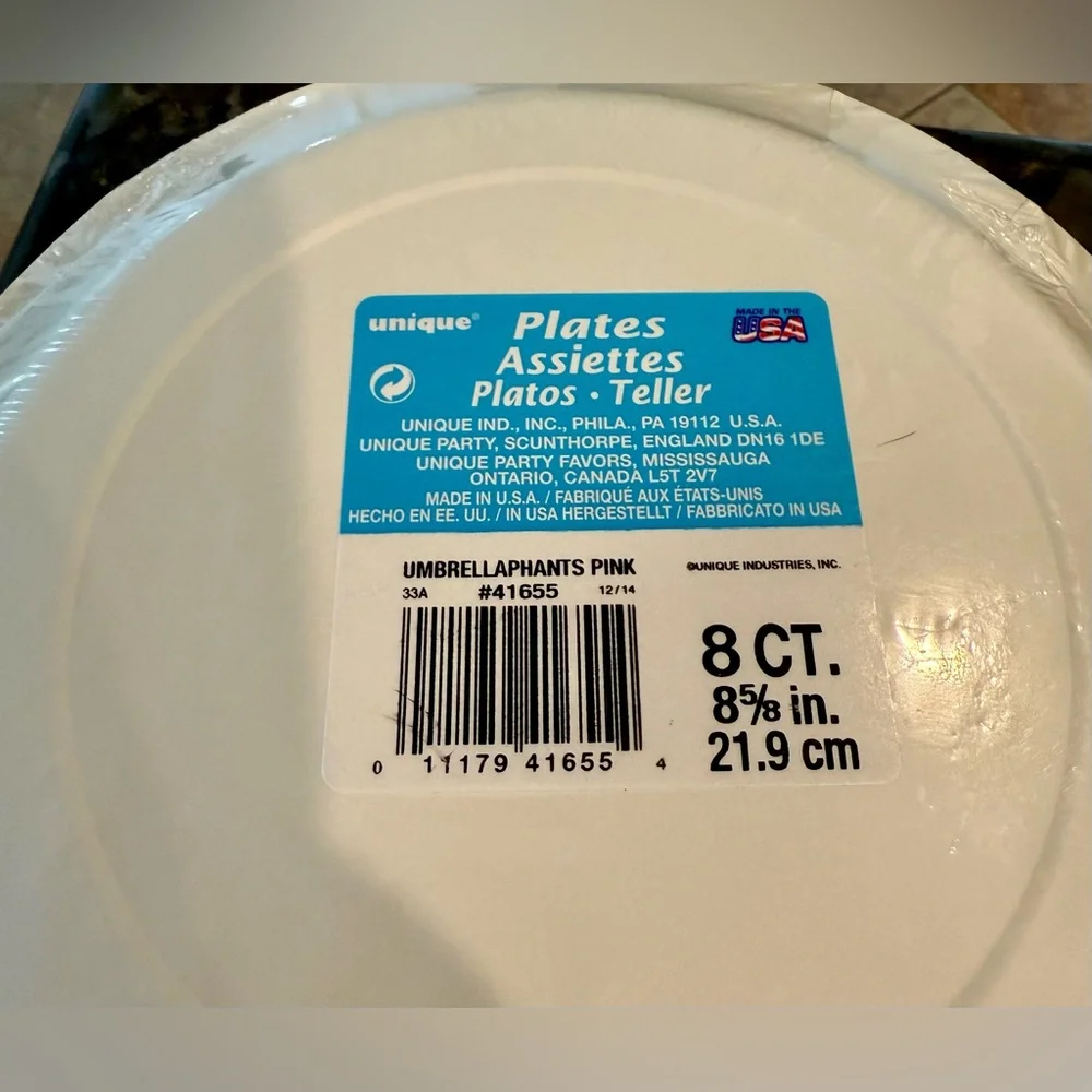 Baby shower plates and cups